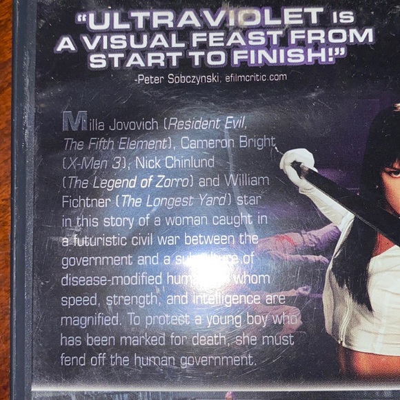 4/$10 item🤑 - Milla Jovovich Ultraviolet, unrated extended cut, used - Picture 2 of 2